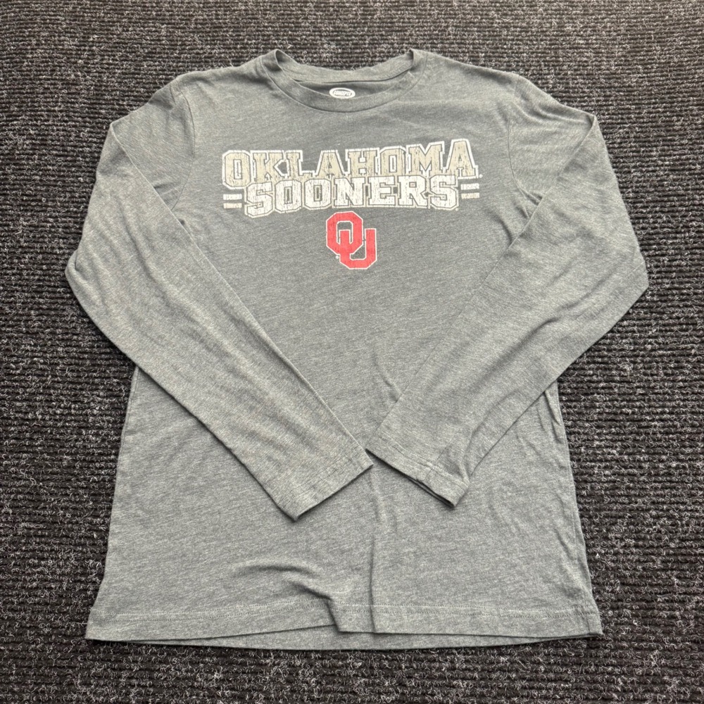 Concepts Sport Oklahoma Sooners Long Sleeve Tee Gray NCAA OU Fan Gear Small